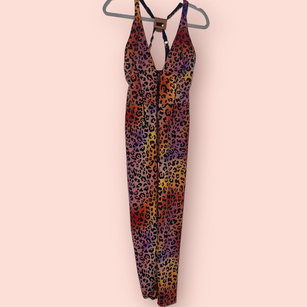Savage X Fenty Hotline Jumpsuit (Rainbow Leopard)
